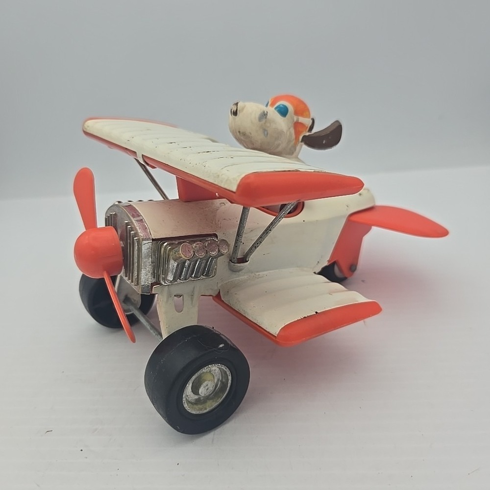 VTG Buddy L Super Dog Single Prop Biplane w/ Dog Pilot‎ - Made in Japan